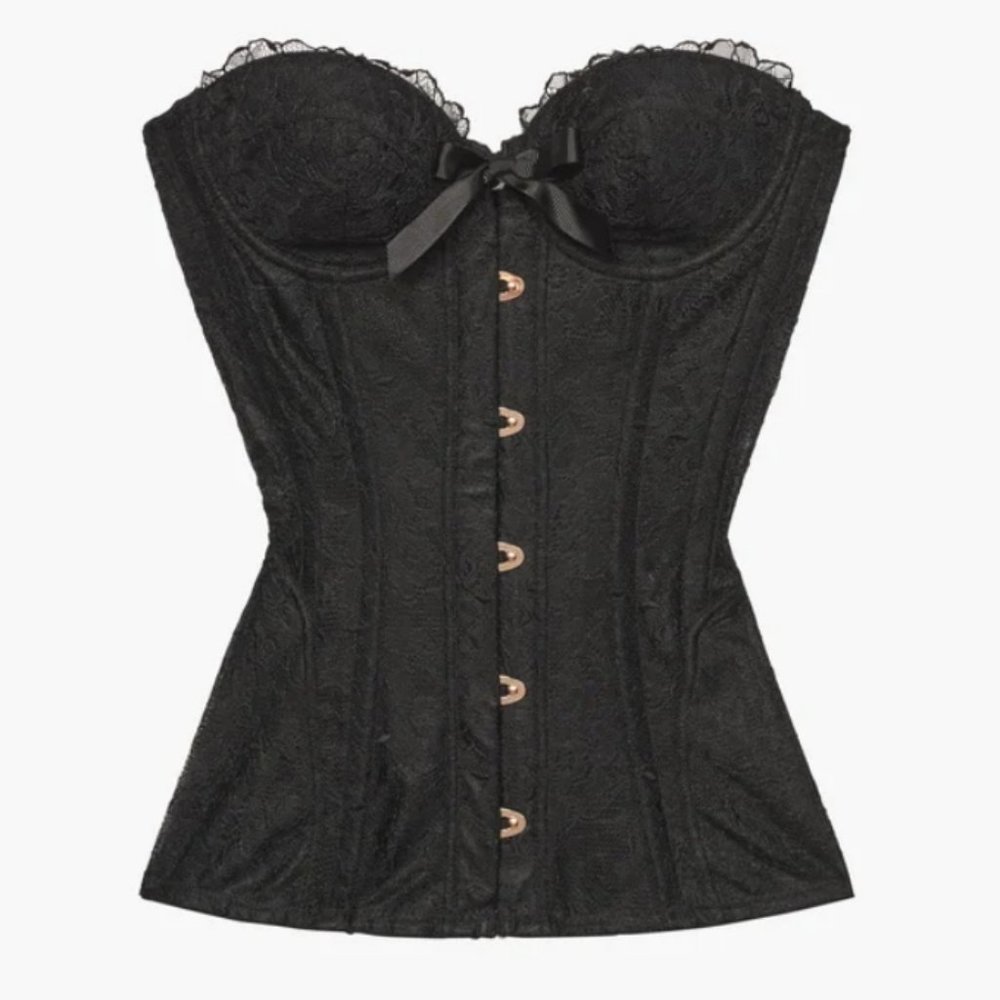 Elegant Black Lace Corset